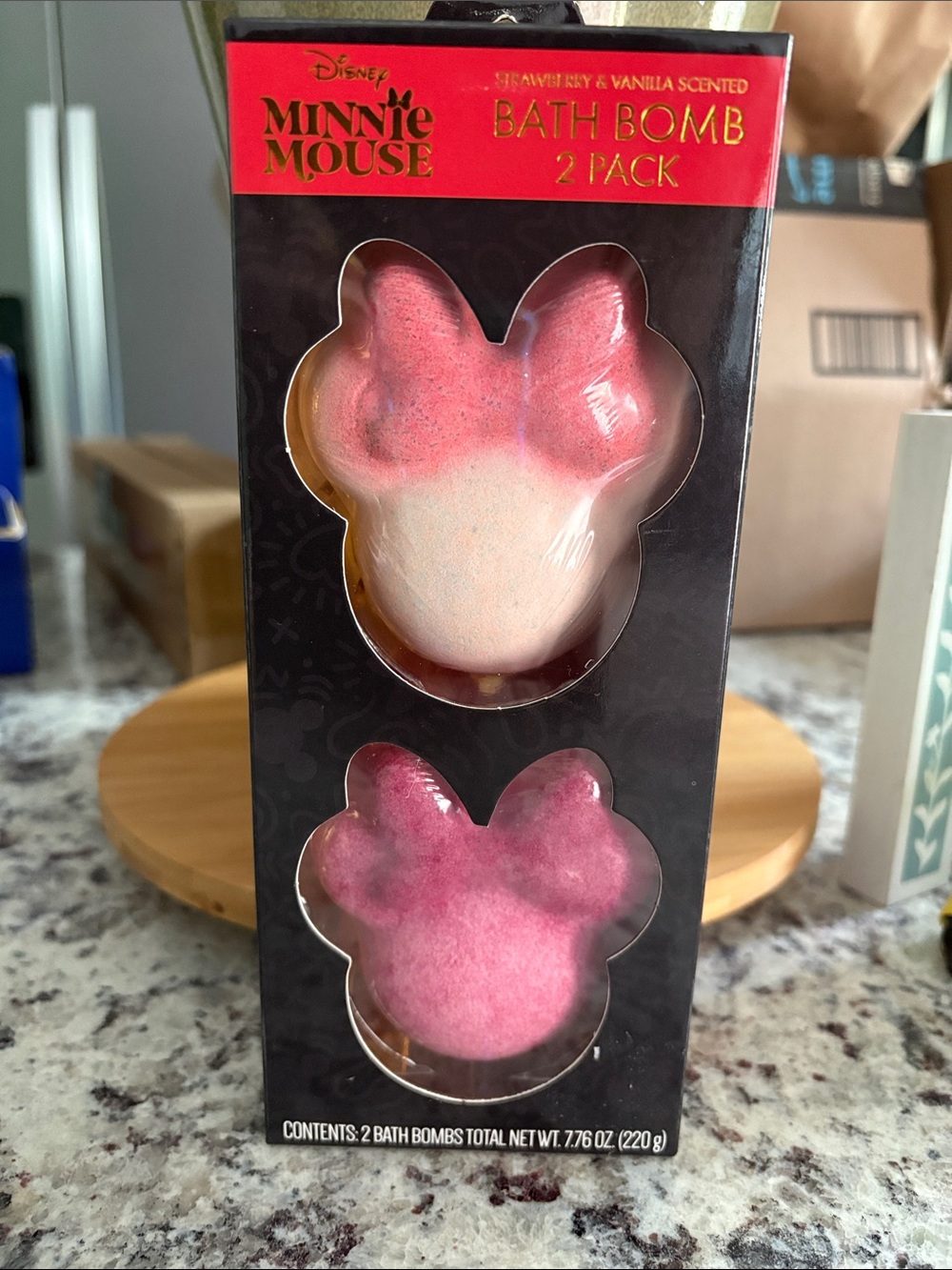 Disney Minnie Mouse Pink and Cream Bath Bomb 2-Pack